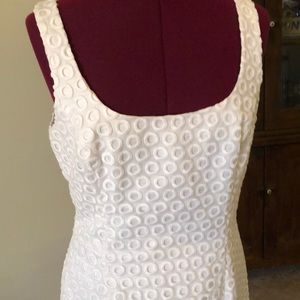 Lilly Pulitzer white embroidered lace dress 10
